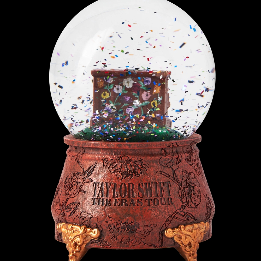 Taylor Swift Era Tour Snow Globe with Brown and Gold Accents